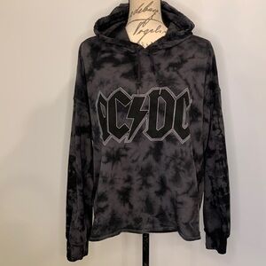 The Vinyl Icons AC/DC tie dye sweatshirt hoodie 2(2X)